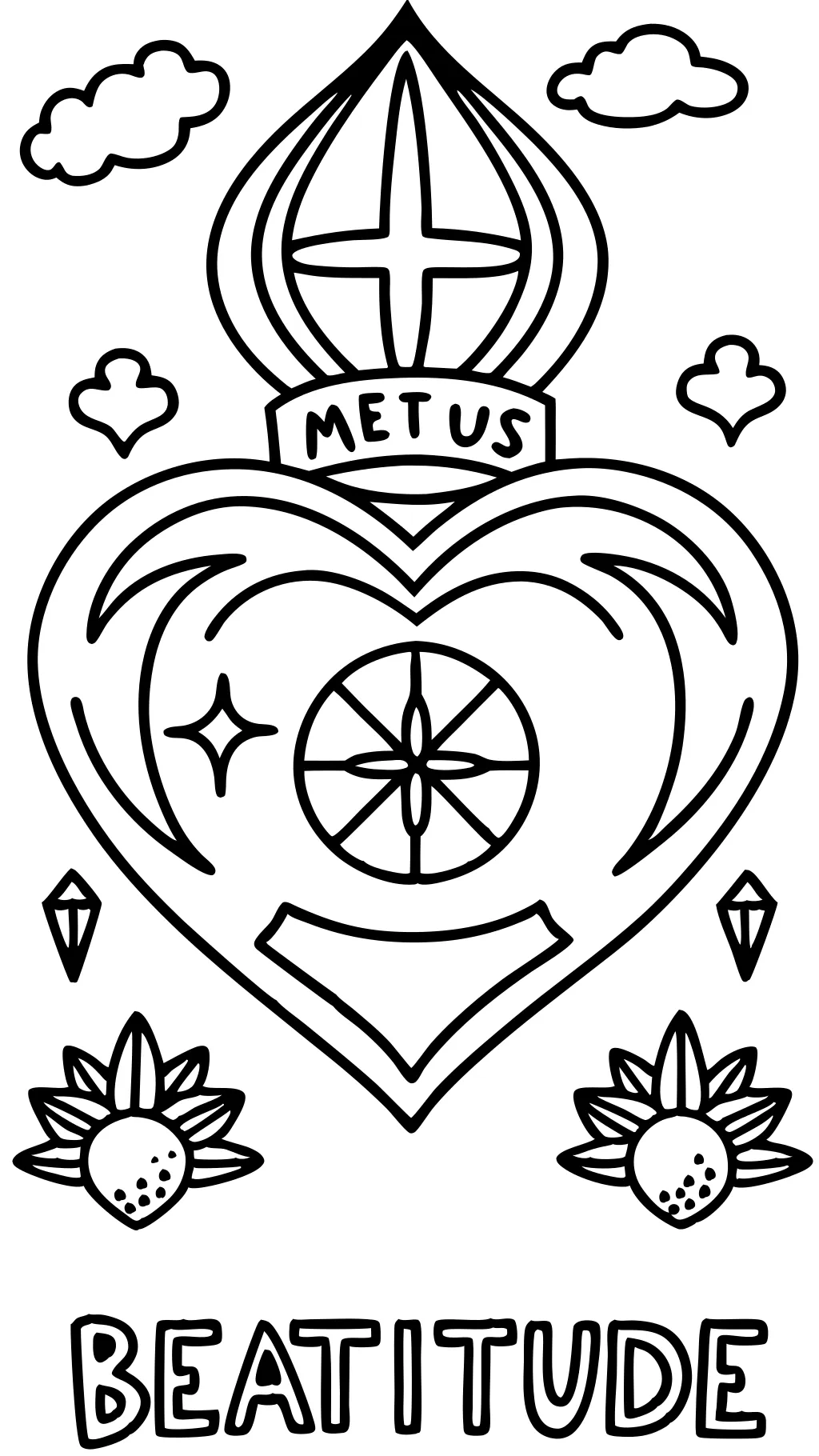 coloring pages for the beatitudes